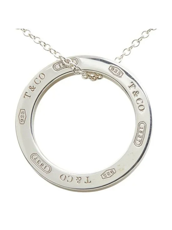 Tiffany & Co Open Circle Pendant Necklace Silver - Picture 2 of 9